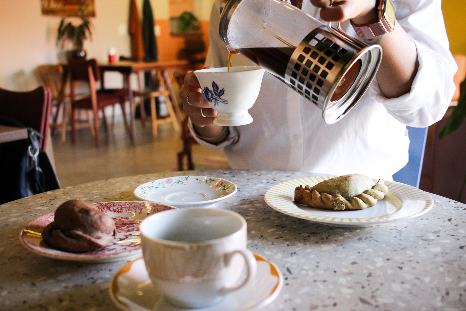 Opções de cafés na Gracias! Empanadas